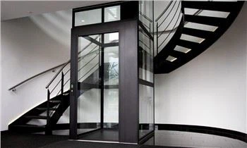 Navpična steklena ploščad home lift